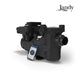 Jandy VS FloPro 1.85HP Pump (VSFHP185DV2A) shown with smartphone for smart control, designed for efficient pool performance, SOS Pool supplies.