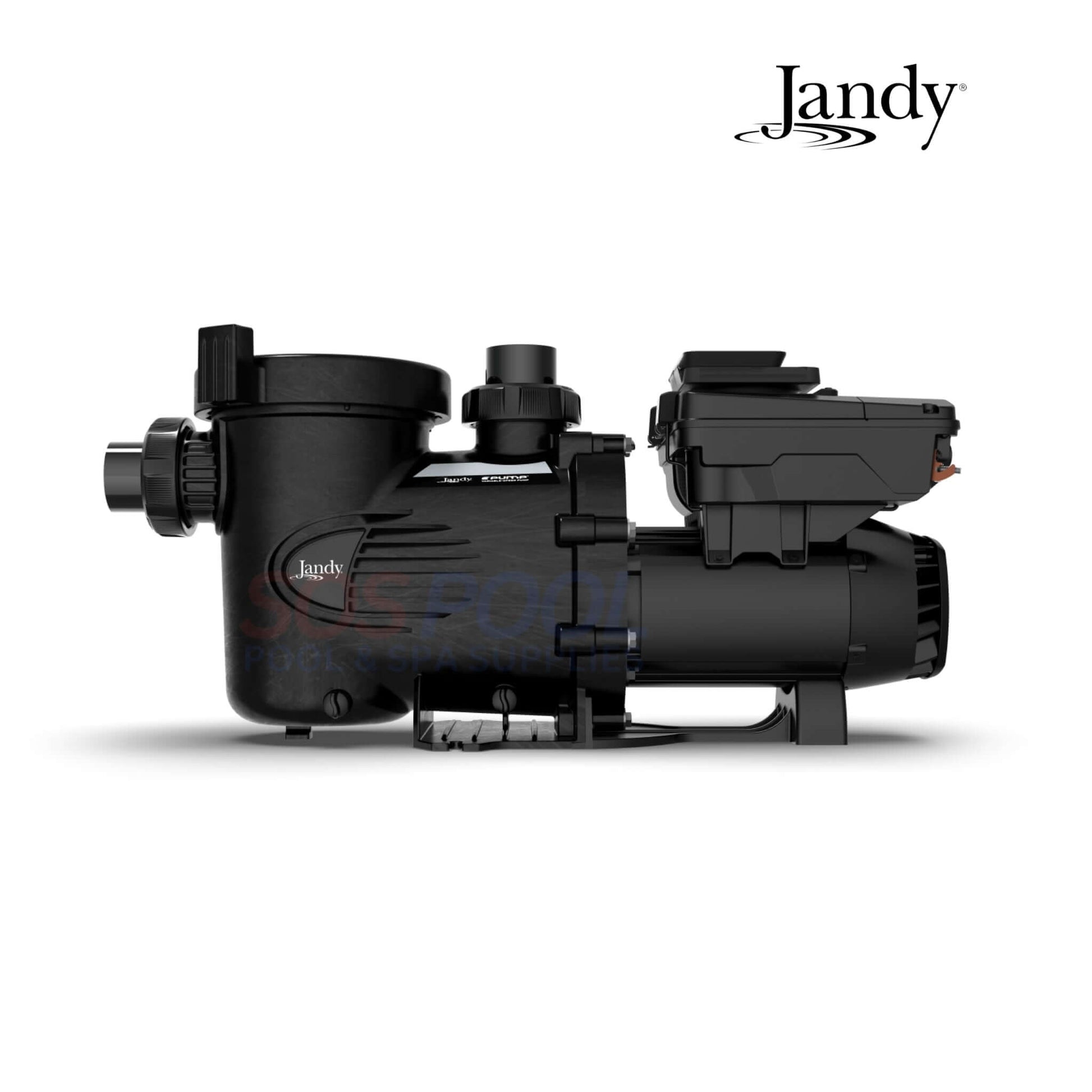 Jandy ePump Variable Speed Pump VSSHP3802AS in black, featuring advanced variable-speed technology for efficient pool performance.