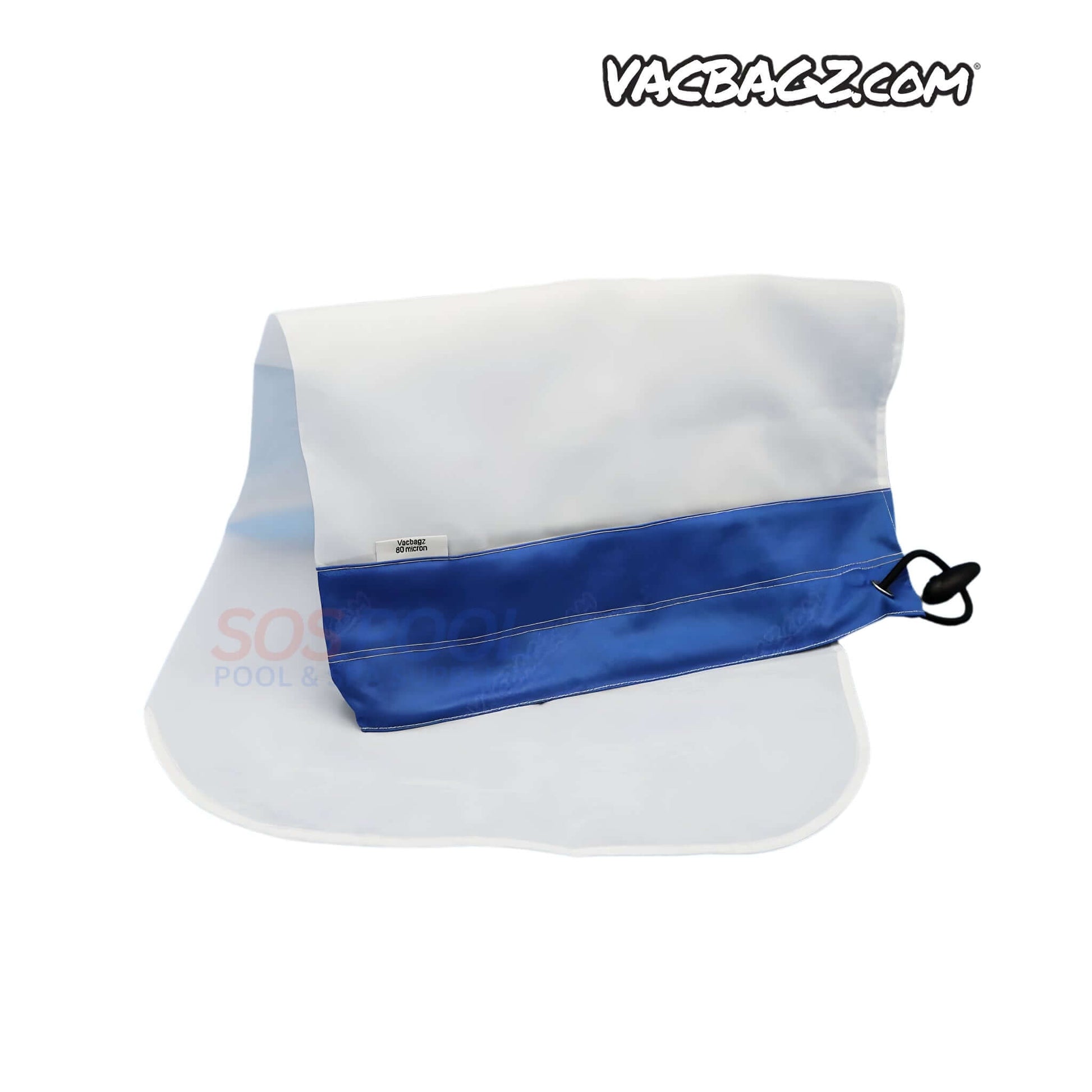 VacBagz Power Vacuum 80 Micron Bag | 22" | Blue | 1301-22 displayed with a blue band, suitable for power vac systems and pool supplies.