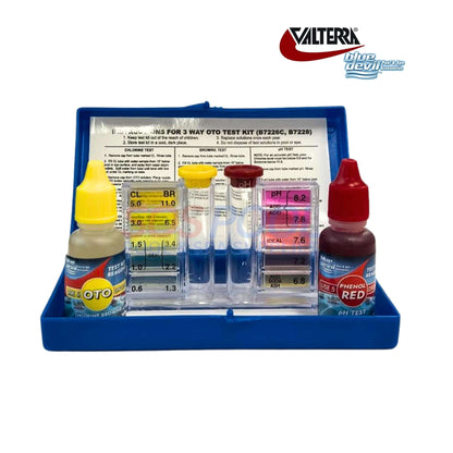 Valterra Blue Devil 3-Way OTO | Chlorine/Bromine & pH Test Kit | B7228