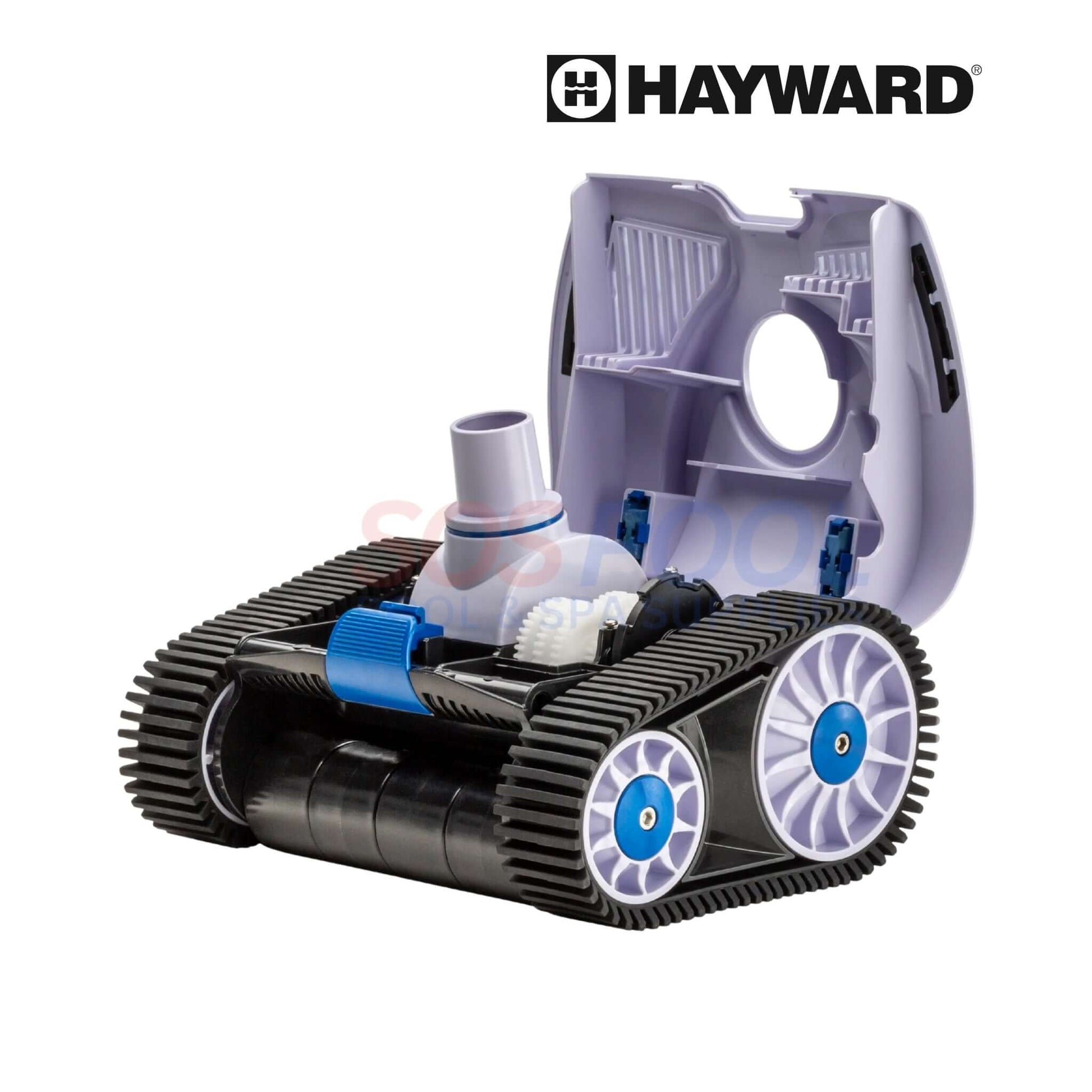 Hayward W3HSCTRACCU TracVac Suction Cleaner showing internal components, designed for in-ground pools, effective pool supplies.