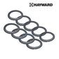 Hayward pool cleaner's suction rings, gray color, set of 8, essential for maintaining swimming pools, SOS pool supplies.