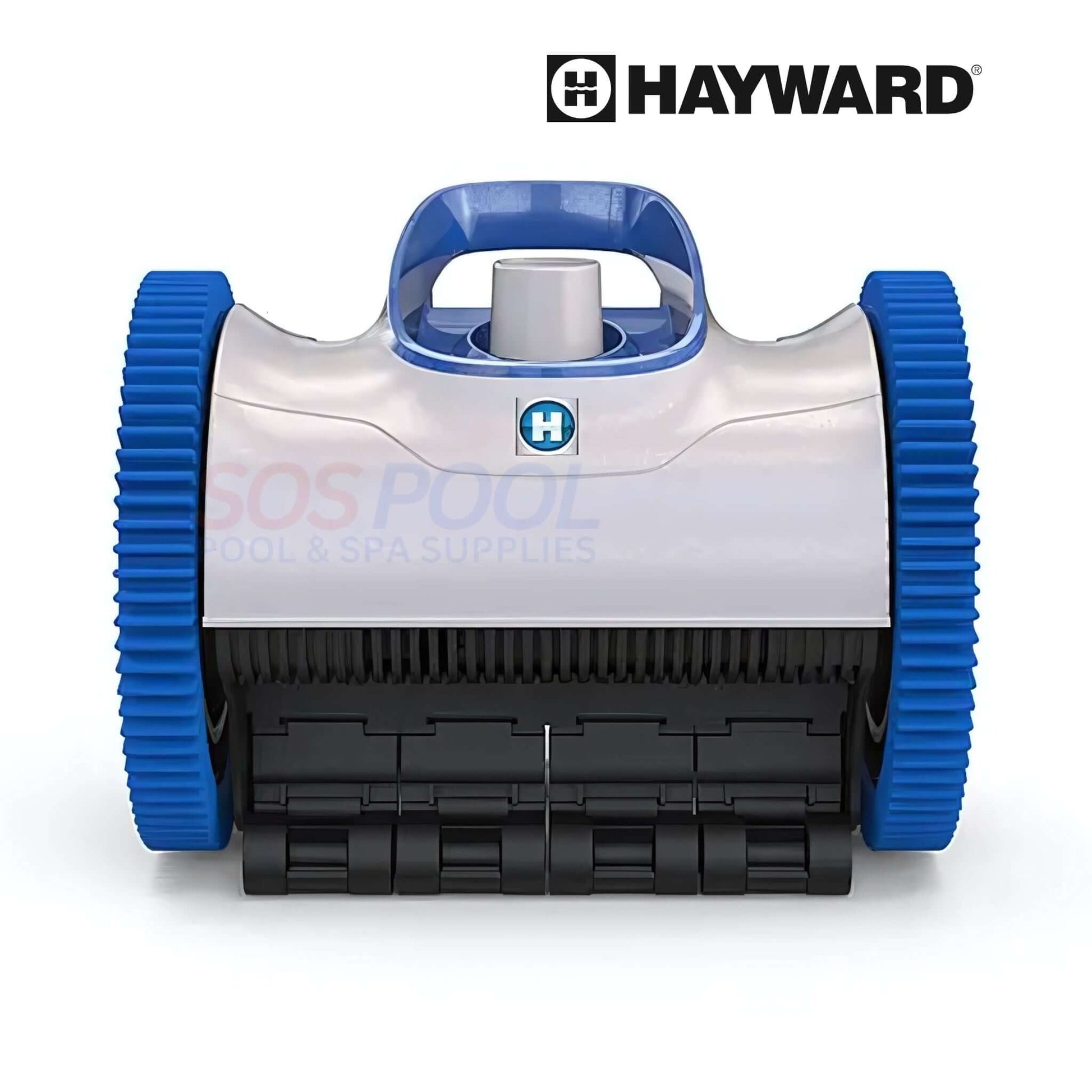 Hayward AquaNaut 200 W3PHS21CST suction pool cleaner with blue wheels, perfect for efficient cleaning of in-ground pools.