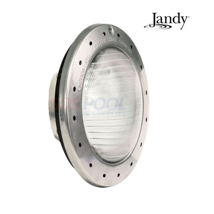 Jandy WPHV5LS100 Daylight White LED Pool Light, 120V 65W, with stainless steel finish, ideal for brightening swimming pools.