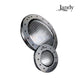 Jandy Daylight White LED Pool Light WPHV5LS100 in stainless steel, showing front and back, perfect for swimming pools.