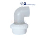 Waterway 90 Degree Bagged Threaded Eyeball Fitting, 1 inch, White, SKU 400-1410FB | SOS Pool
