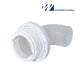 Waterway 90-Degree Bagged Threaded Eyeball Fitting 1" White 400-1410FB for optimal pool water flow - SOS Pool