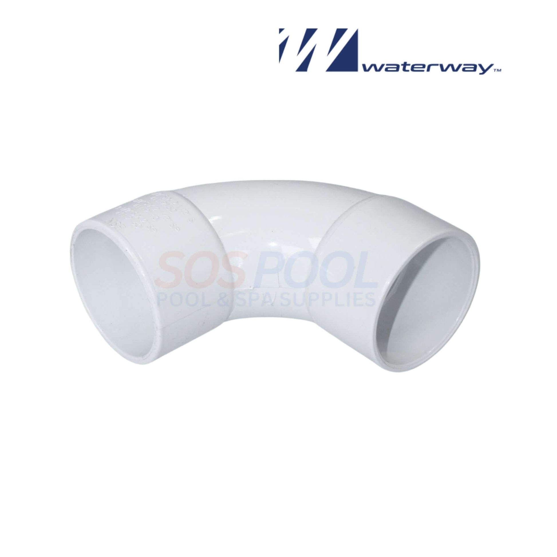 Waterway 90 Degree Sweep Elbow, 2.5" Slip x 2.5" Slip, SKU 411-9150, for efficient pool plumbing | SOS Pool