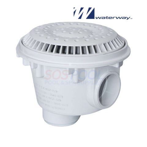 Waterway 8" Anti-Vortex Main Drain for Concrete Pools in White | SKU 640-2520V | SOS Pool