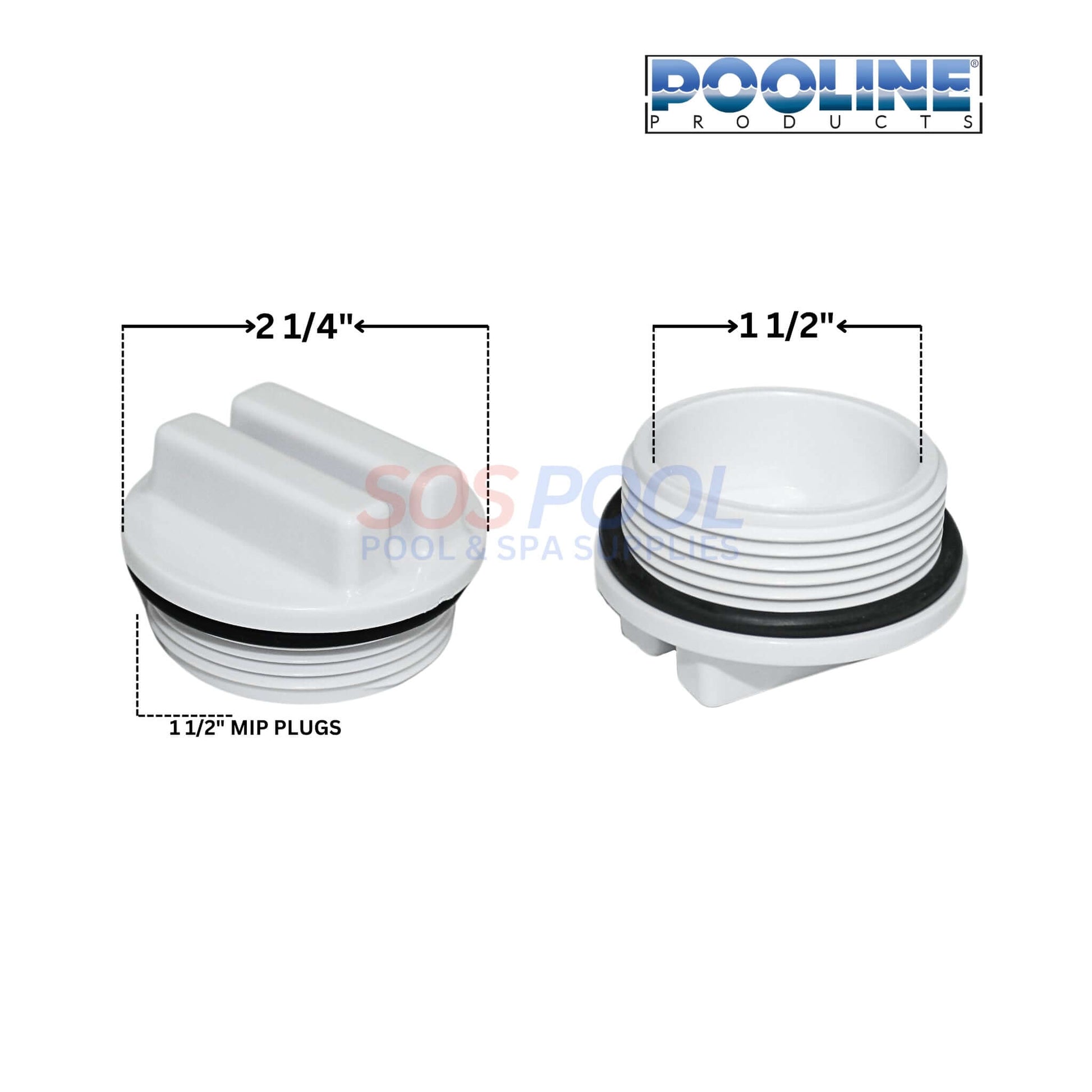 Waterway 1.5" drain plug with O-ring for Crystal water filters, SOS Pool, ensures leak-proof seal, enhances performance.