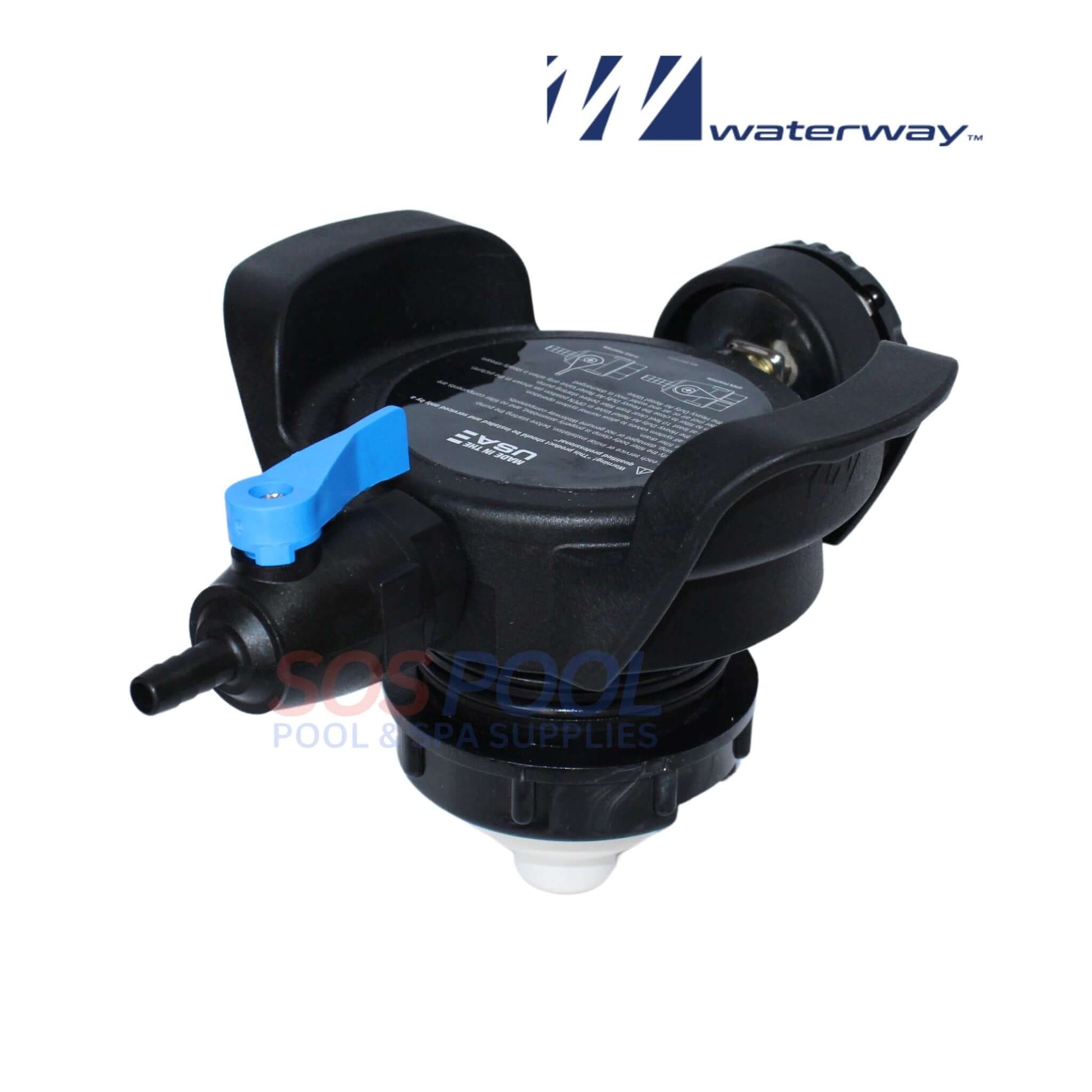 Waterway HD Pressure Relief Valve with Pressure Gauge for Crystal Water Filters | SOS Pool Supplies