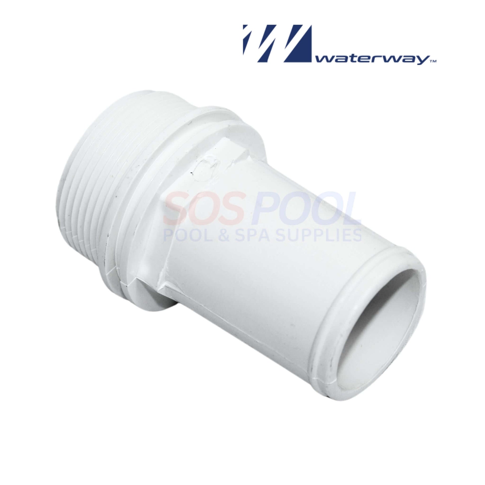 Waterway Hose Adapter 1.5 MPT x 1.5 Hose 417-6140 for pool and spa plumbing by SOS Pool.