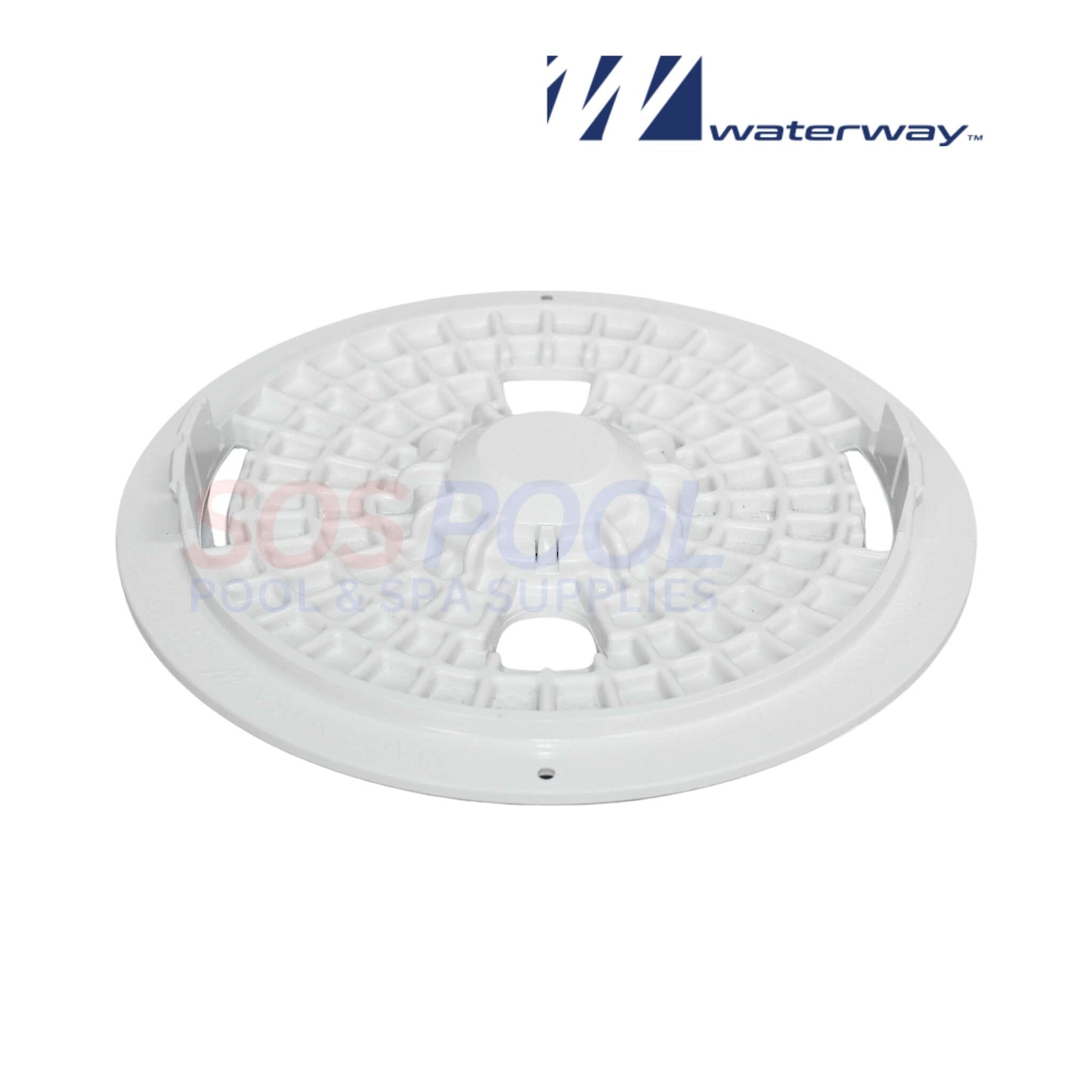 Waterway Lid and Ring for Renegade Skimmers in white 540-6460WW, ideal for SOS Pool maintenance.
