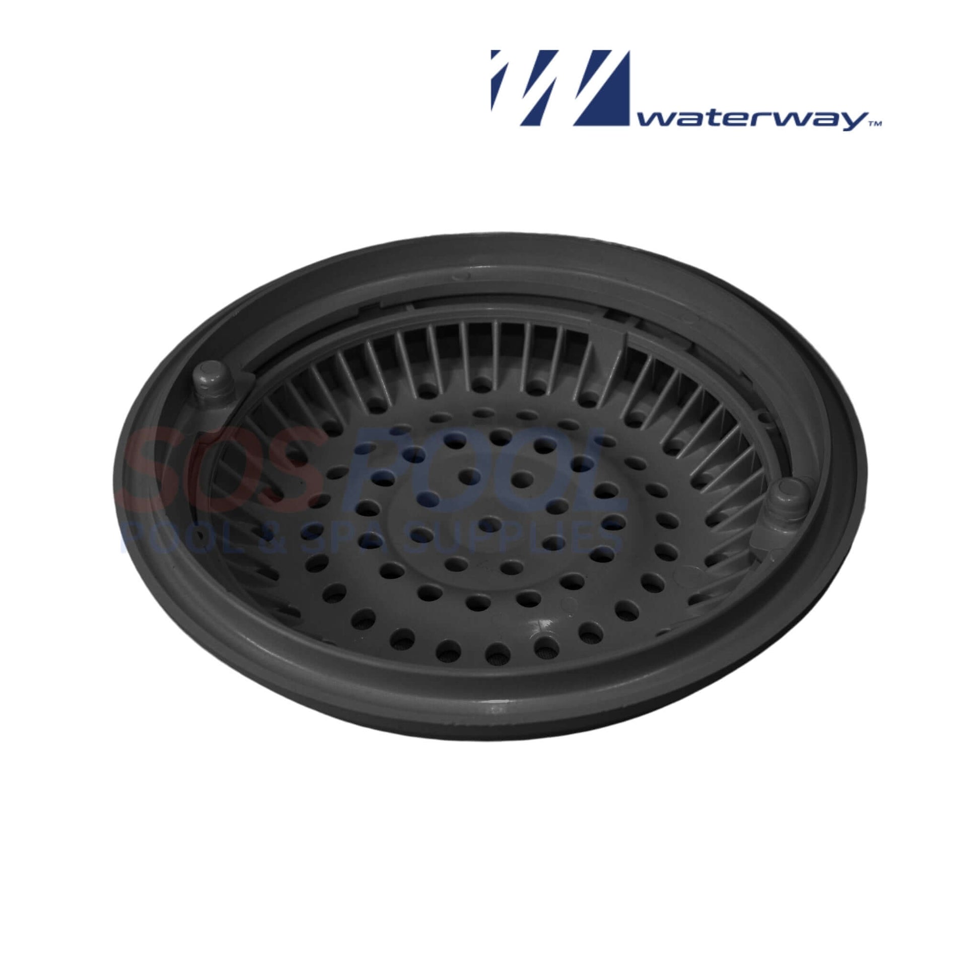 Waterway 8" Black Main Drain Anti-Vortex Cover 640-2311BV for pool safety | SOS Pool