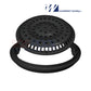 Waterway 8" Black Main Drain Anti Vortex Cover and Frame 640-2311BV; SOS Pool safety features.