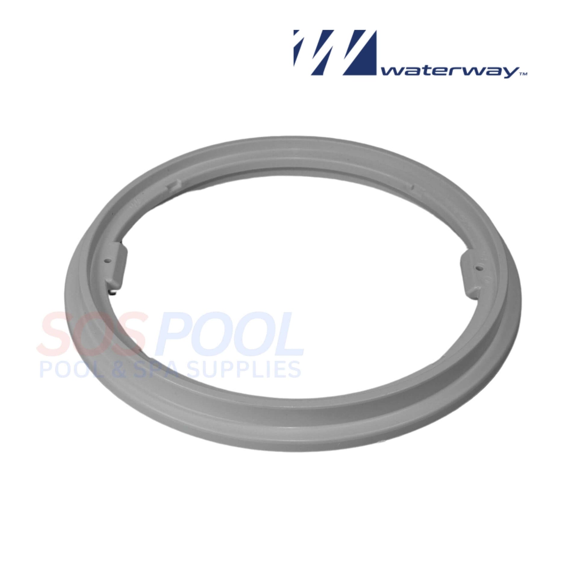 Waterway 8-inch Gray Main Drain Anti-Vortex Cover and Frame 640-2317V | SOS Pool Supplies