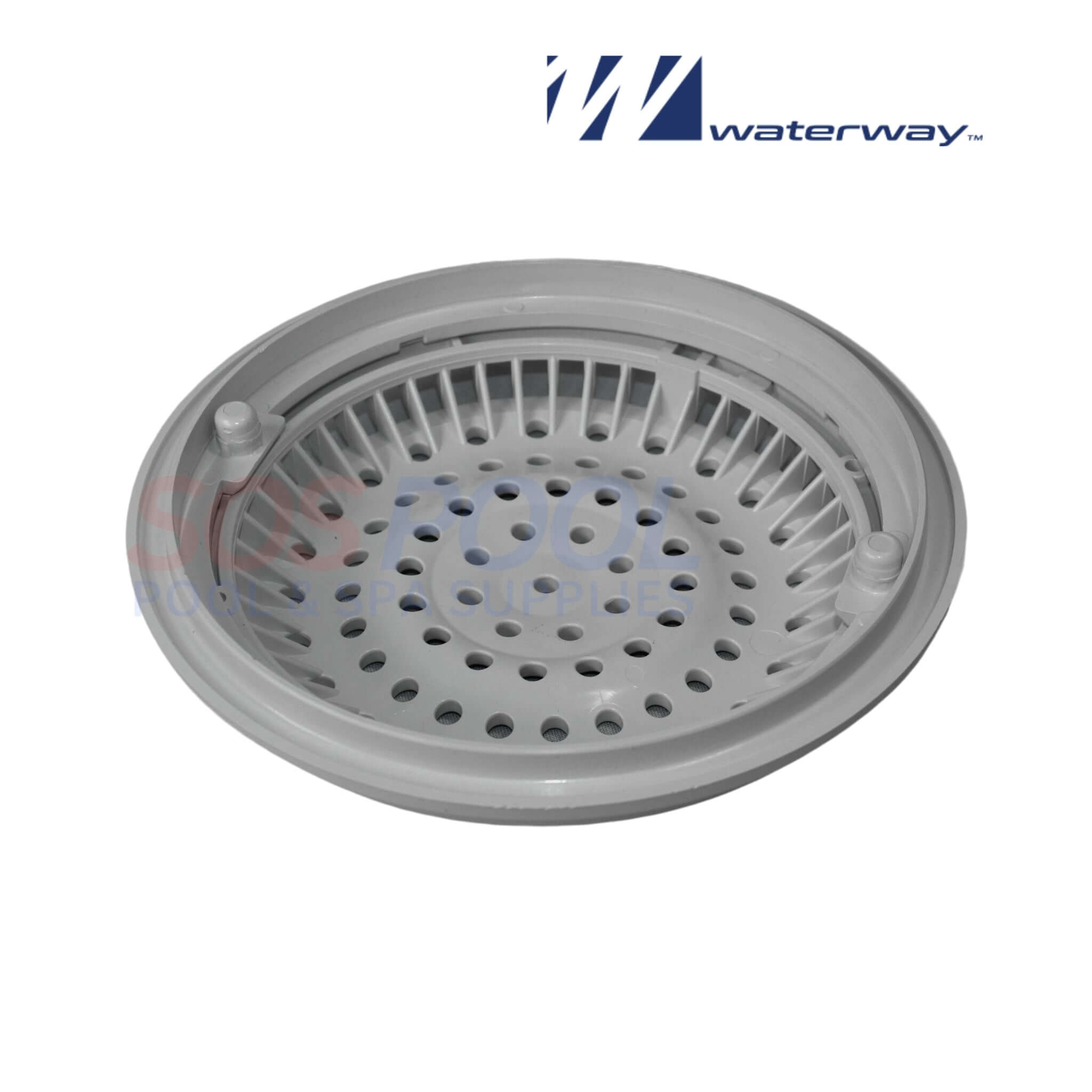 Waterway Main Drain Anti Vortex Cover and Frame | Gray | 8