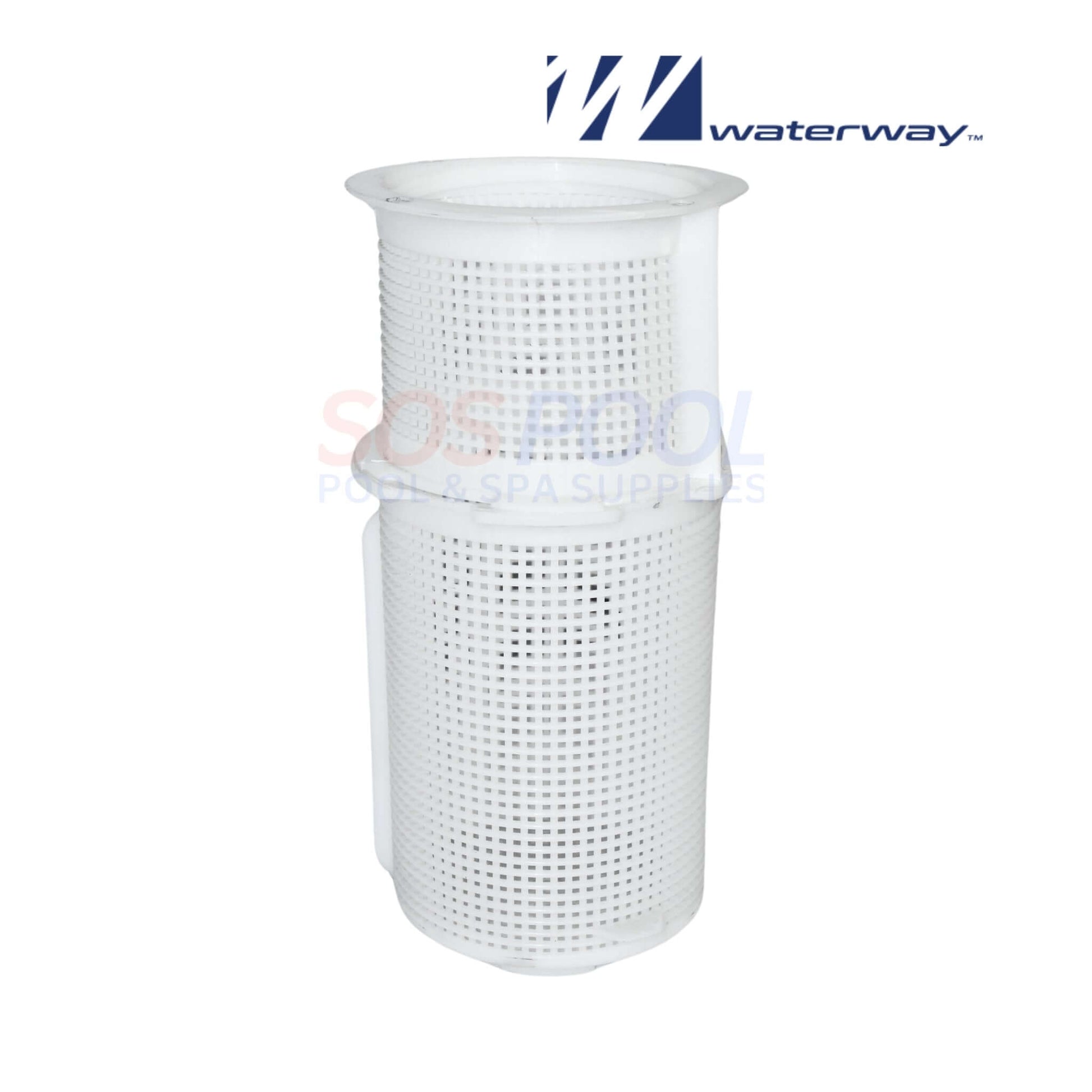 Waterway Pump Strainer Basket 319-1310 for SVL56 High Flow Pumps at SOS Pool, traps debris for smooth flow.