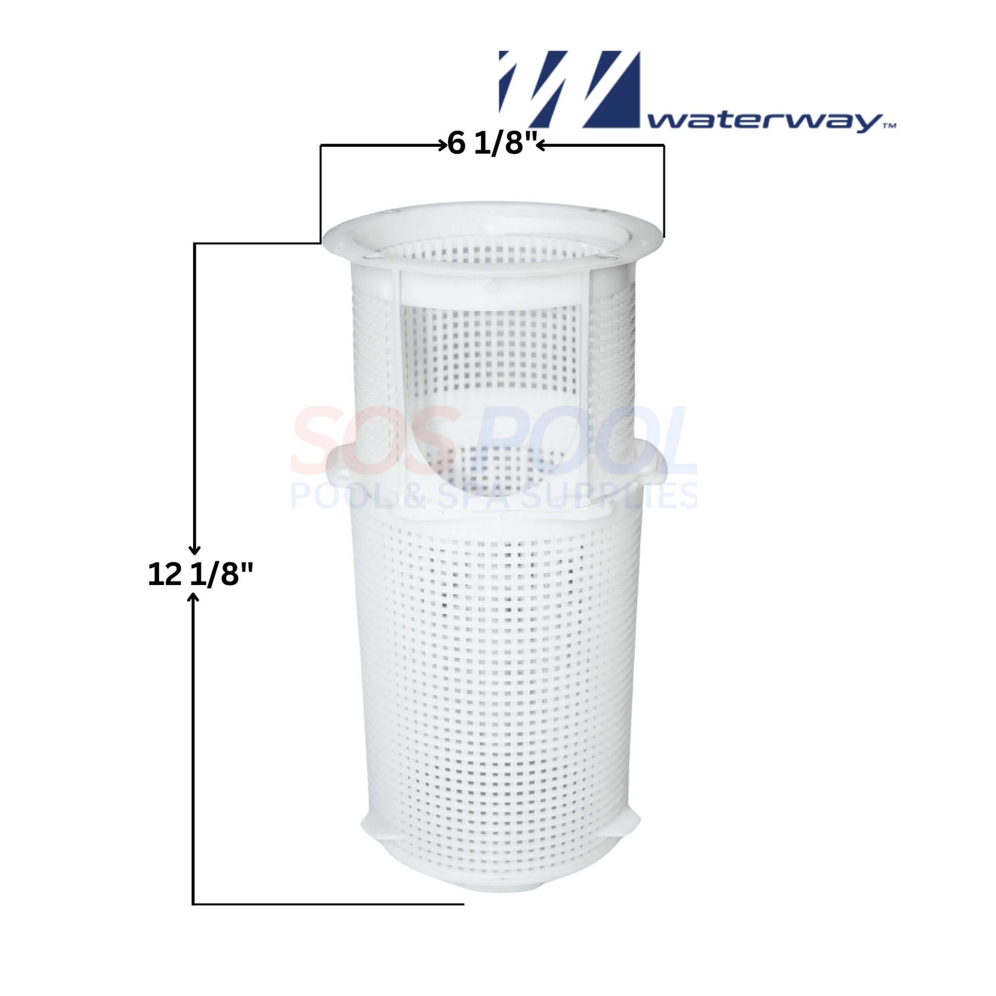 Waterway Pump Strainer Basket 319-1310 6 1/8" x 12 1/8" for SVL56 High Flow Pumps - SOS Pool.