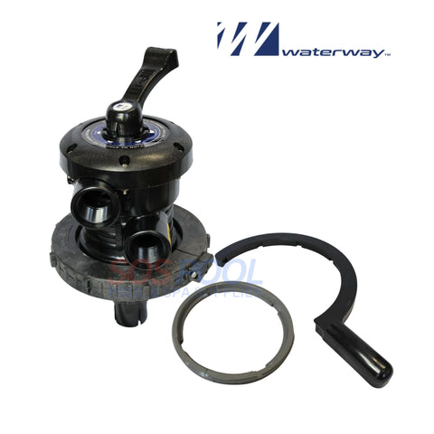 Waterway Sand Filter Multiport Valve WVS003 with 1.5" connection for efficient pool maintenance - SOS Pool