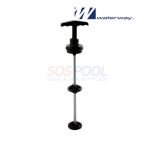 Waterway Slide Valve Piston Shaft | 500-1600 in black, showcasing smooth sliding function for pool valve systems.