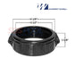 Waterway 2.5" Split Nut 400-5271B for DE filters, PVC, durable plumbing component, SOS Pool supplies.