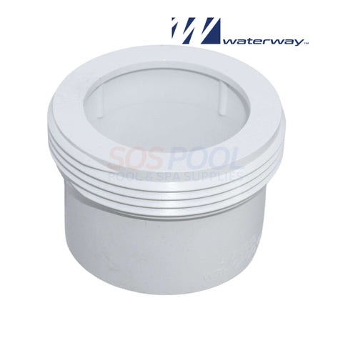 Waterway Union Tailpiece for pool plumbing. 2" buttress x 2" slip fitting. Part number 417-5040B. SOS Pool.