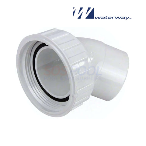 Waterway 2" Pump Union Nut with 2" 45 Degree Spigot & O-Ring, SKU 400-4300B, from SOS Pool.