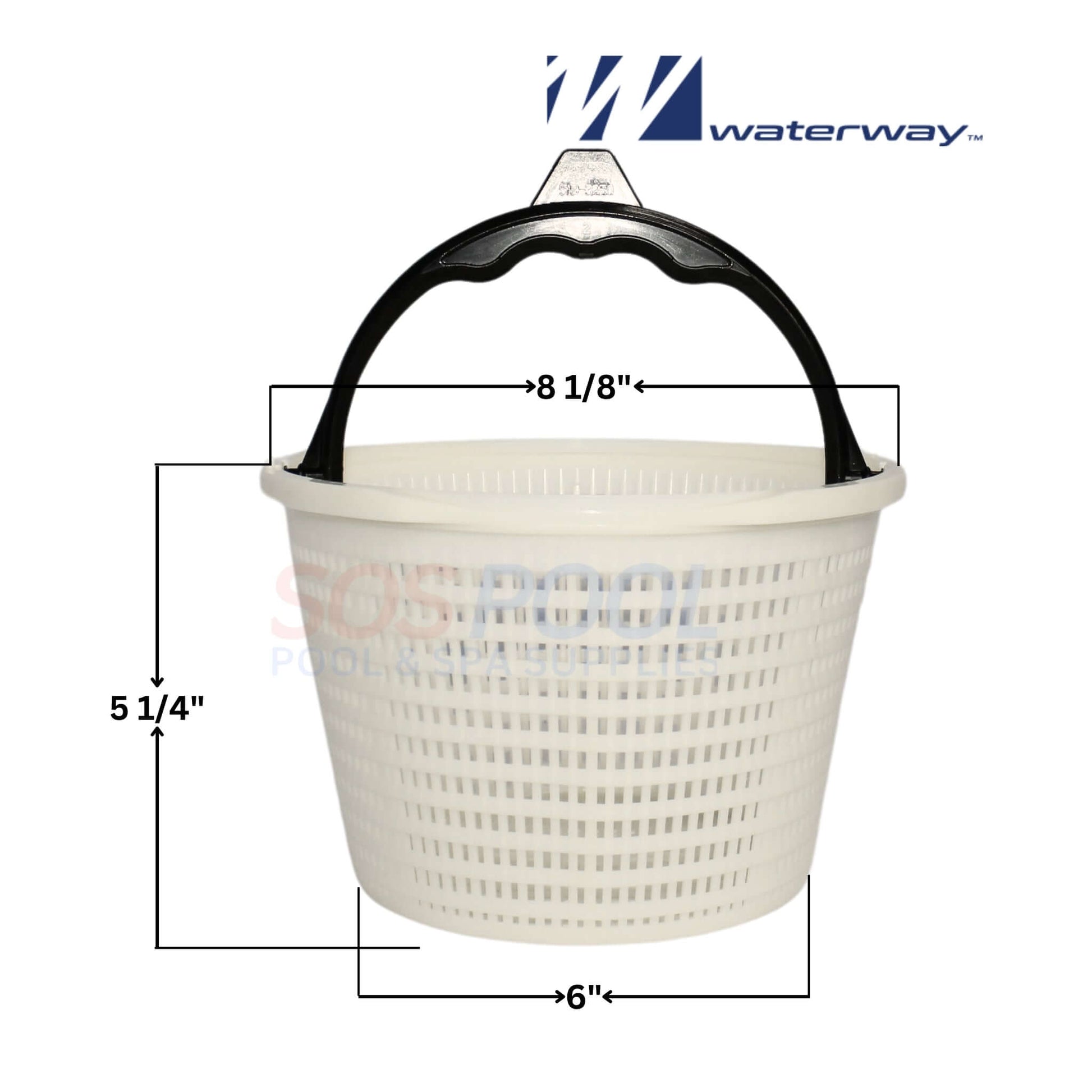 Waterway Basket With Handle for Renegade Skimmer 542-3240, 8.125" x 6", SOS Pool replacement part.