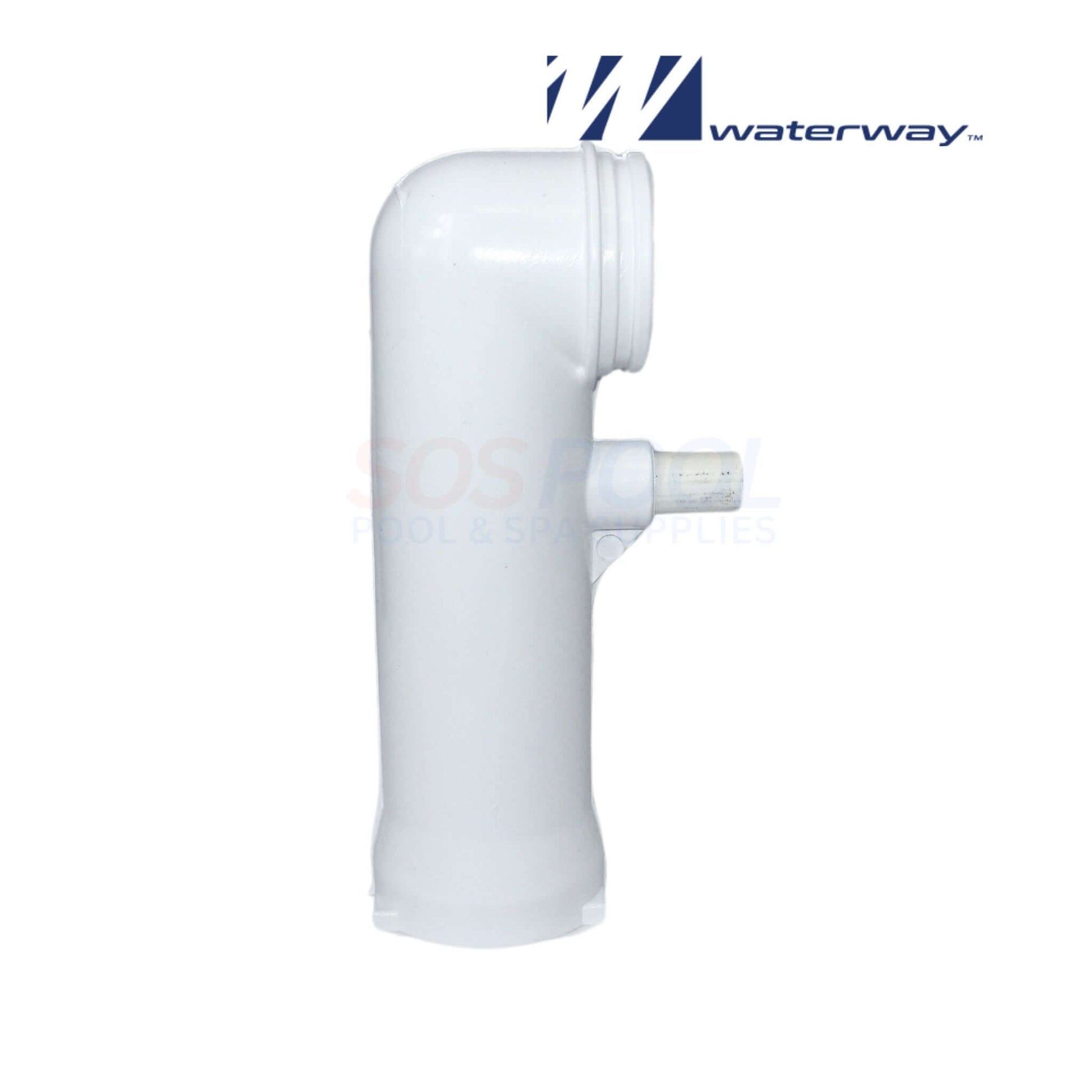 Waterway Long Elbow Fitting for Crystal Water DE Filters, 2.5-inch, part 550-4410. SOS Pool Supplies.