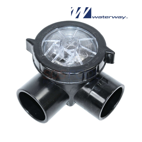 Waterway TruSeal 90 Degree Check Valve for pool plumbing, 2" socket x 2.5" spigot, SKU 600-7000.