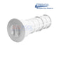 White Umbrella Socket Pool Deck Anchor | PS-7015-UW in white, showing threaded sleeve for pool installation, from SOS Pool supplies.