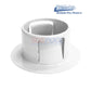 White Umbrella Socket Pool Deck Anchor | PS-7015-UW in white, showing threaded sleeve, ideal for pool supplies and swimming pool parts.