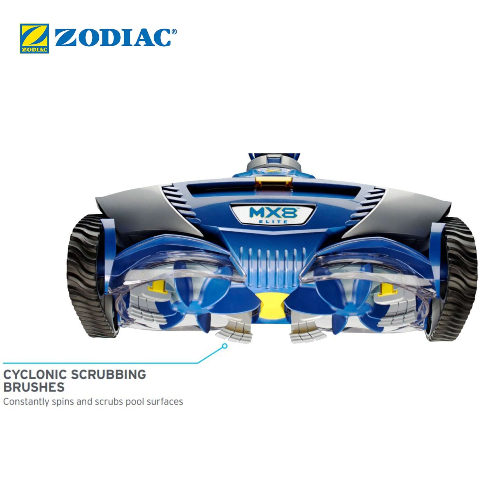 Zodiac Cyclonic Scrubbing Brush For MX8 Elite | 4 Pack | R0714400