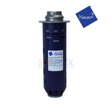 Zodiac Nature2 DuoClear 35k Mineral Cartridge | W28001 shown in purple, used for improving pool sanitation and clarity.