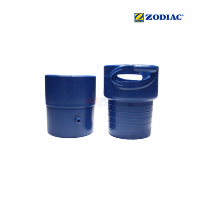 Zodiac Twist Lock Cuff Male Adapter Kit for Cyclonic Leaf Catcher, compatible with SOS Pool filtration systems.