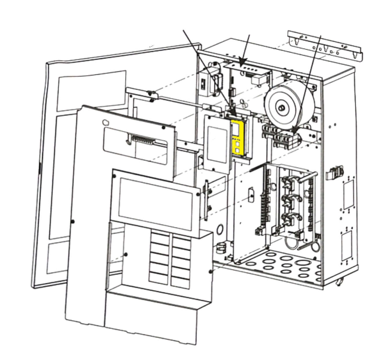 Zodiac User Interface Assembly | 4 Screws | Gray | R0467401