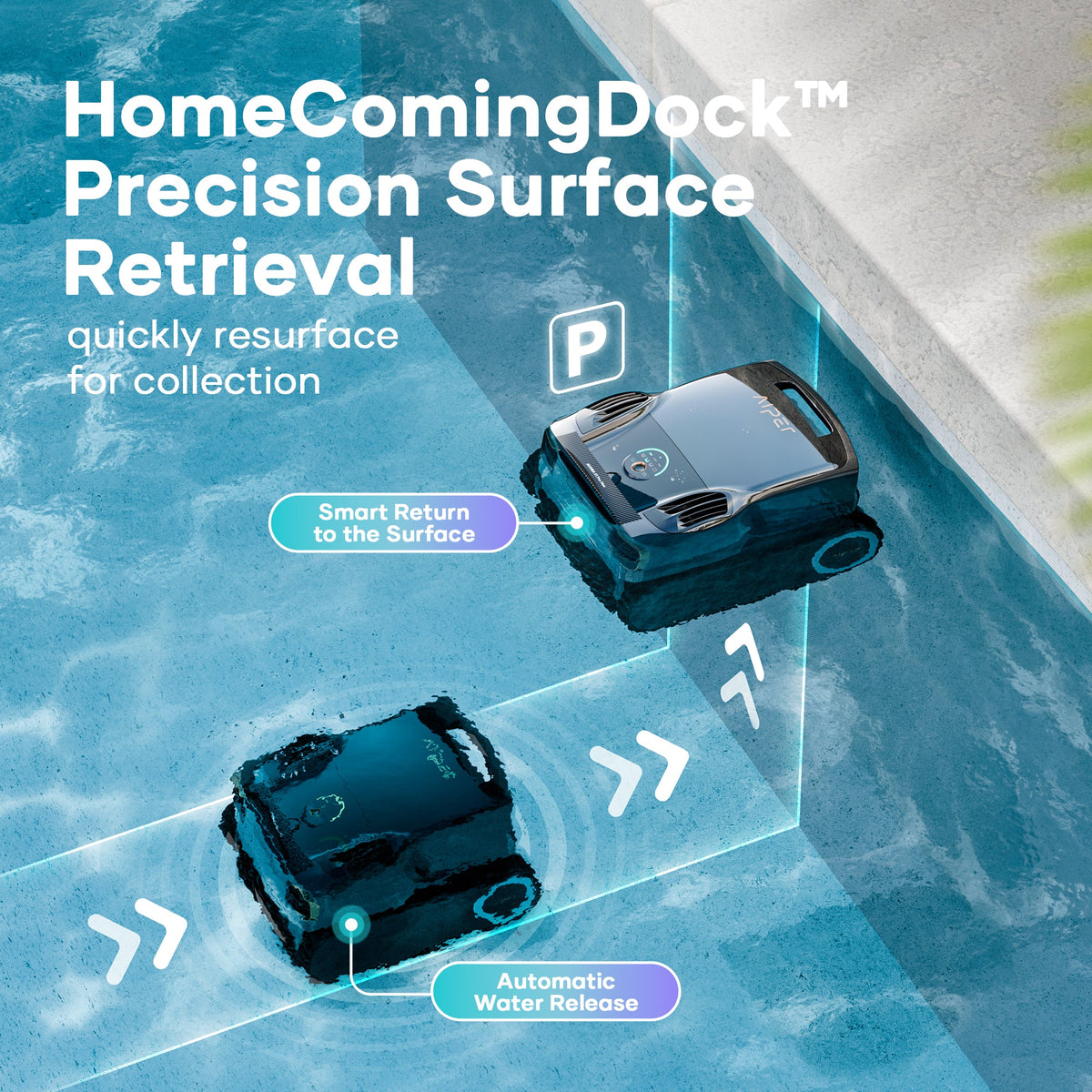 Aiper Scuba X1 Pro Max cleaning pool wall