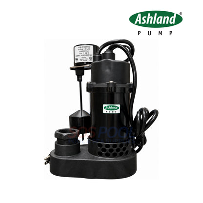 Ashland PS50V 1/2 HP Submersible Sump Pump - Vertical Float, 10 ft Cord | PS50V1-10