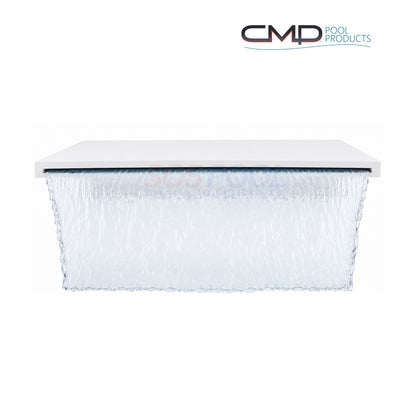 CMP 18" Sheer Descent Waterfall, 1" Lip - White | 25577-170-000