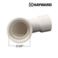Hayward EcoFlo 90-Degree Sweep Union Elbow Fitting - 2.5 in. | EFC3225SW