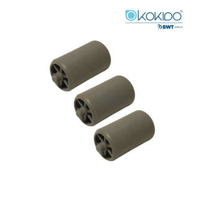 Kokido Turbo Rechargeable Pool Vacuum 3 Piece Wheel Set | EV90ASM03
