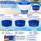 Pool Tablet Floating Dispenser with 5 Jumbo 3" Tablets Included | Refillable