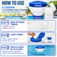 Pool Tablet Floating Dispenser with 5 Jumbo 3" Tablets Included | Refillable