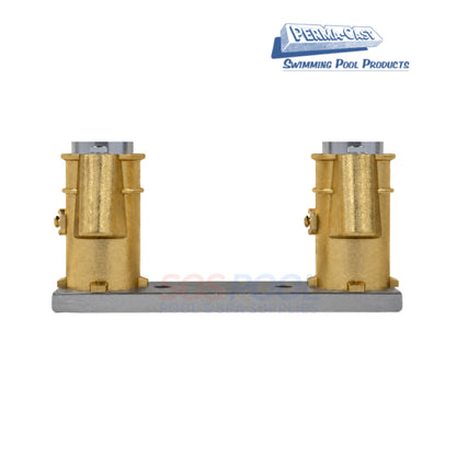 Perma-Cast 6" Bronze Handrail & Ladder Channel with Anchor Socket | PC-6008-BC